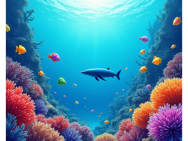 Box art for 'Ocean Harmony' featuring vibrant coral reefs and marine life.